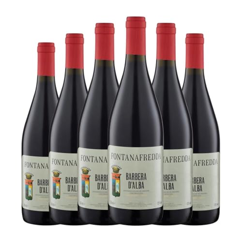 Fontanafredda Barbera Barbera d'Alba 75 cl Rotwein (Karton mit 6 Flaschen von 75 cl) von Fontanafredda