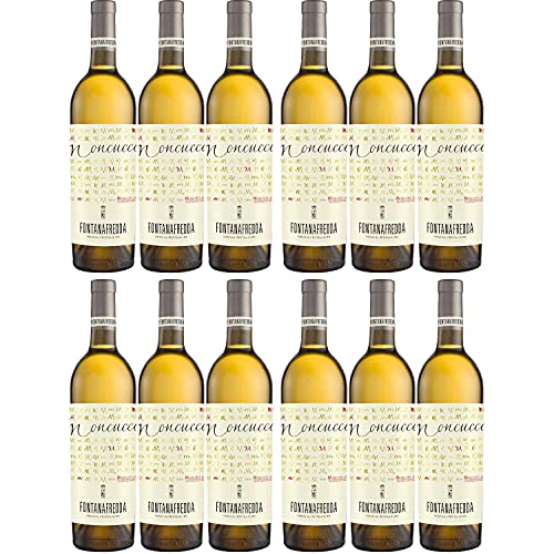 Fontanafredda Moncucco Moscato d'Asti DOCG Weißwein Wein süß Italien I Visando Paket (12 Flaschen) von Fontanafredda