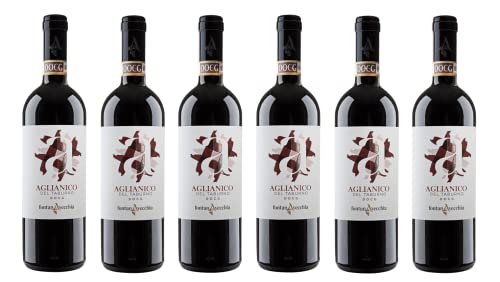 6x 0,75l - 2019er - Fontanavecchia - Aglianico del Taburno D.O.C.G. - Kampanien - Italien - Rotwein trocken von Fontanavecchia