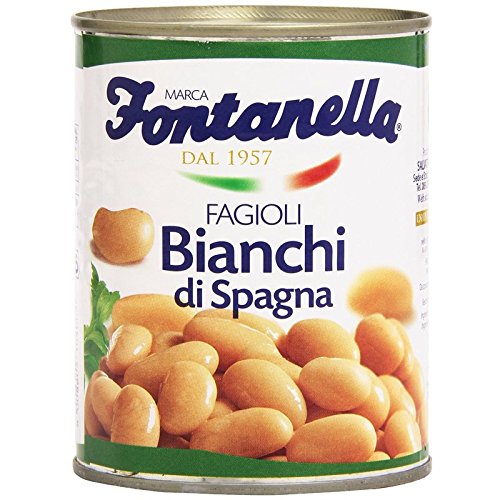 Spanisch Weiße Bohnen - 500 Gr EASY OPEN - Box 12 Stück von Fontanella