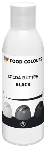 Food Colors Cocoa Butter BLACK 100 g Kakaobutterbasierte Lebensmittelfarbe für Schokolade, Pralinen, fette Massen und Cremes von Food Colours