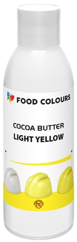 Food Colors Cocoa Butter LIGHT YELLOW 100 g Kakaobutterbasierte Lebensmittelfarbe für Schokolade, Pralinen, fette Massen und Cremes von Food Colours