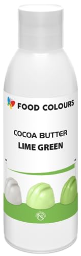 Food Colors Cocoa Butter LIME GREEN 100 g Kakaobutterbasierte Lebensmittelfarbe für Schokolade, Pralinen, fette Massen und Cremes von Food Colours