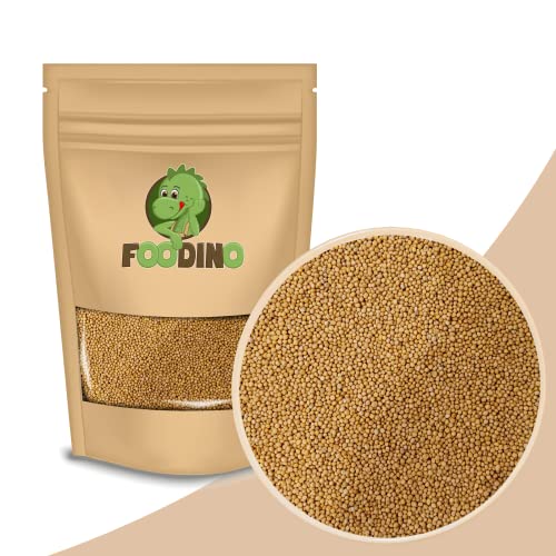 Senfkörner gelb ganz naturbelassen vegan Senf Samen rein 1kg bis 10 kg (1 kg) von Foodino
