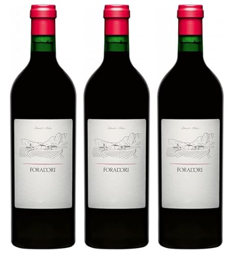 3x 0,75l - 2022er - Foradori - Teroldego Rotaliano D.O.P. - Südtirol - Italien - Rotwein trocken von Foradori