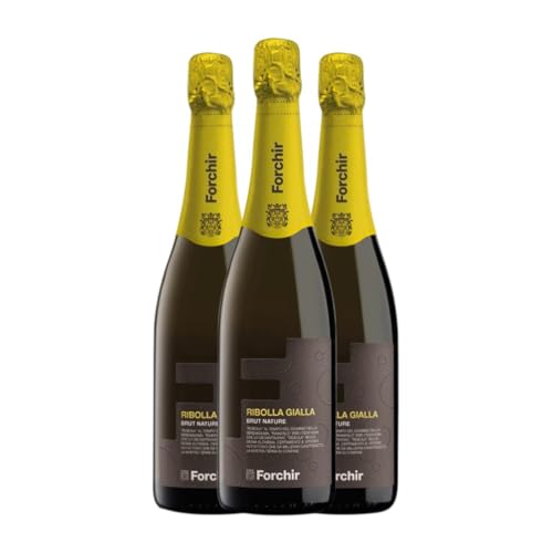 Forchir Prosecco Brut 75 cl Weißer Sekt (Karton mit 3 Flaschen von 75 cl) von Forchir