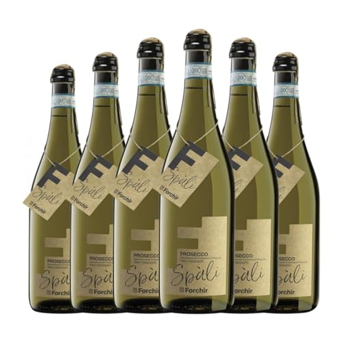 Forchir Spali Frizzante Prosecco Prosecco 75 cl Weißer Sekt (Karton mit 6 Flaschen von 75 cl) von Forchir