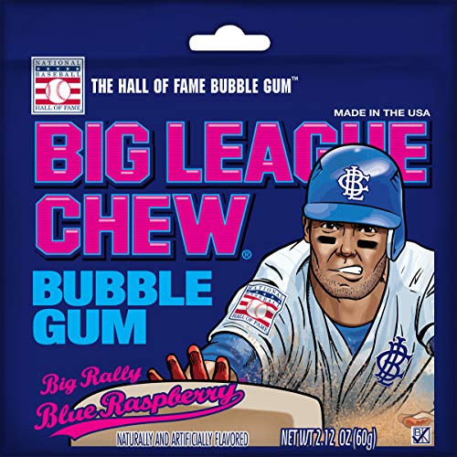 Ford Gum Big League Chew Blue Raspberry Bubble Gum – 108 Stück pro Packung. von Ford Gum