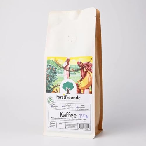 Kaffee aus Peru | 250g | ganze Bohne | 100% Arabicabohnen | Anden-Kaffee von Forstfreunde | beste, natürliche Qualität aus Südamerika | traditionelle Típica Kaffeesorte | fair gehandelt von Forstfreunde