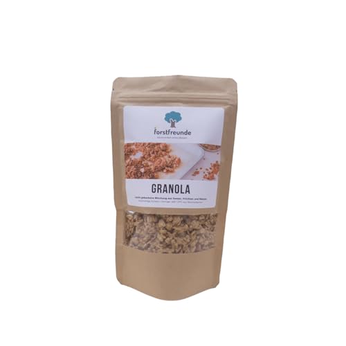 Granola: Müsli aus leicht gebackenen Samen, Früchten und Nüssen | 150g | von lokalen Bauern | nährstoffreich und knusprig | gesundes Frühstück | fair gehandelt von Forstfreunde