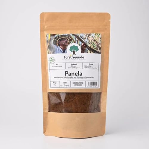 Panela aus Ecuador | Vollrohrzucker dunkel von Forstfreunde | 250g | beste, natürliche Qualität aus Südamerika | 100% unbehandelter Panela | vollmundig und karamellig | fein gemahlen | fair gehandelt von Forstfreunde