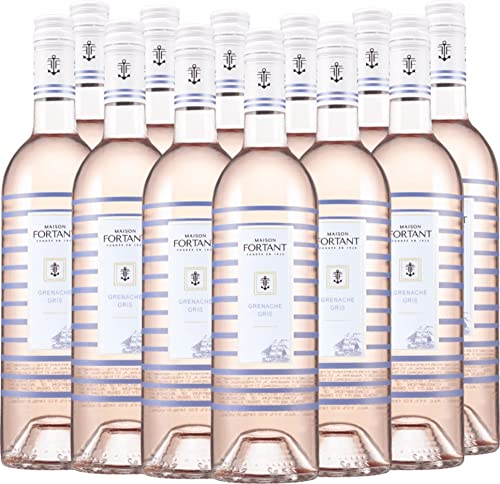 Marinière Grenache Gris Rosé Maison Fortant Roséwein 12 x 0,75l VINELLO - 12 x Weinpaket inkl. kostenlosem VINELLO.weinausgießer von Fortant de France