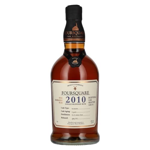 Foursquare 12 Years Old Single Blended Rum Cask Strength 2010 60% Vol. 0,7l von Foursquare