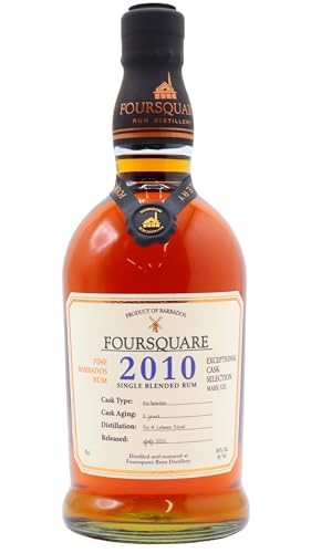 Foursquare 12 Years Old Single Blended Rum Cask Strength 2010 60% Vol. 0,7l von Foursquare