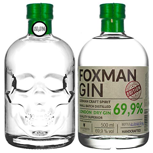 FOXMAN - London Dry Gin - 69,9% - 0,5 l - German small batch distilled - Quality Superior - German Handcrafted Gin von FOX SPIRITS