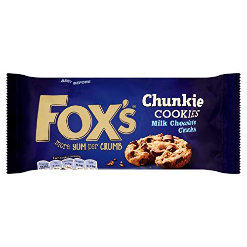 Fox's Kekse mit grossen, Milchschokolade-Stückchen - 180g - 3er-Packung von Fox's