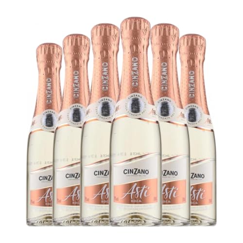 Cinzano Spumante Asti Kleine Flasche 20 cl Weißer Sekt (Karton mit 6 Kleine Flasche von 20 cl) von Francesco Cinzano