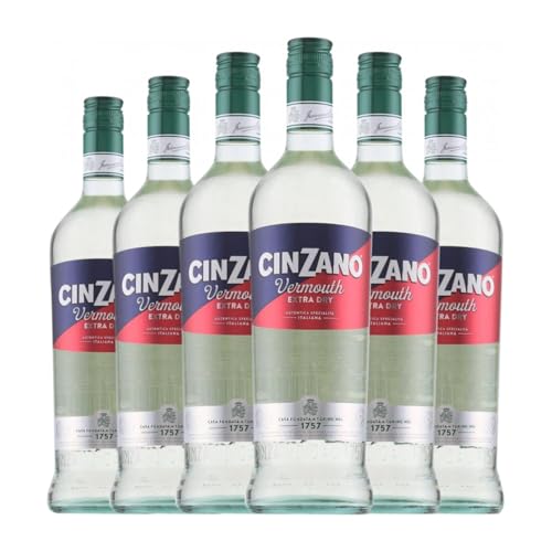 Wermut Cinzano Extra Dry 75 cl (Karton mit 6 Flaschen von 75 cl) von Francesco Cinzano