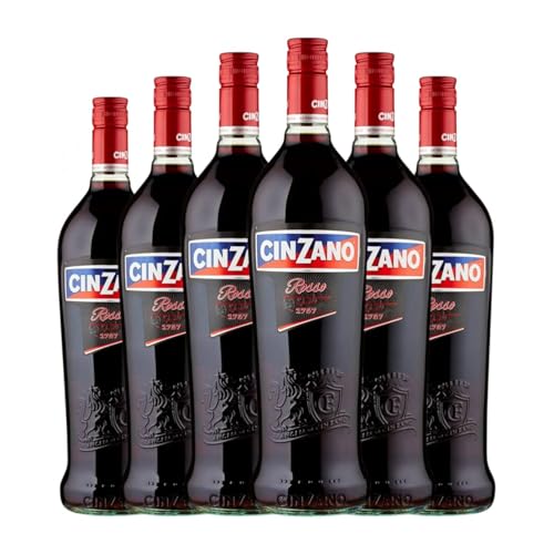 Wermut Cinzano Rosso Halbtrocken Halbsüß Medium Flasche 50 cl (Karton mit 6 Medium Flasche von 50 cl) von Francesco Cinzano