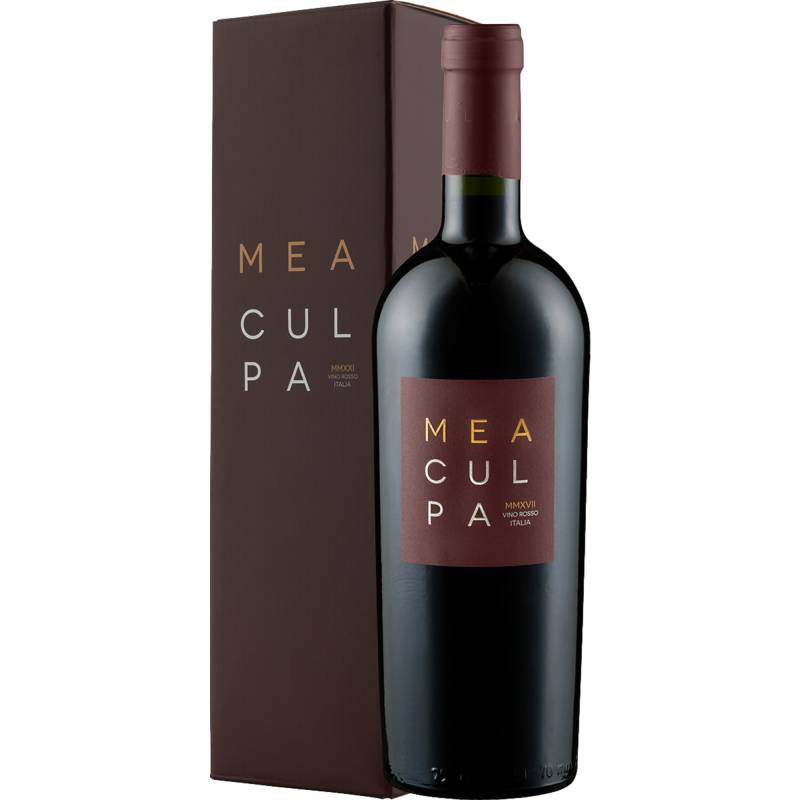 Mea Culpa Vino Rosso MMXVII, Puglia IGP, Geschenkverpackung, Apulien, Rotwein von Francesco Minini S.p.A. Cantine,   IT 25028 Verolanuova (Brescia)