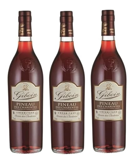 3x 0,7l - Francois Giboin - Pineau Rouge - Pineau des Charentes A.O.P. - Frankreich - Likörwein von Francois Giboin