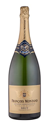 Francois Montand Sekt Magnum - Traditionelle Methode - Blanc de Blancs Brut Trocken Wein - Frankreich (1 x 1.5L) von Francois Montand