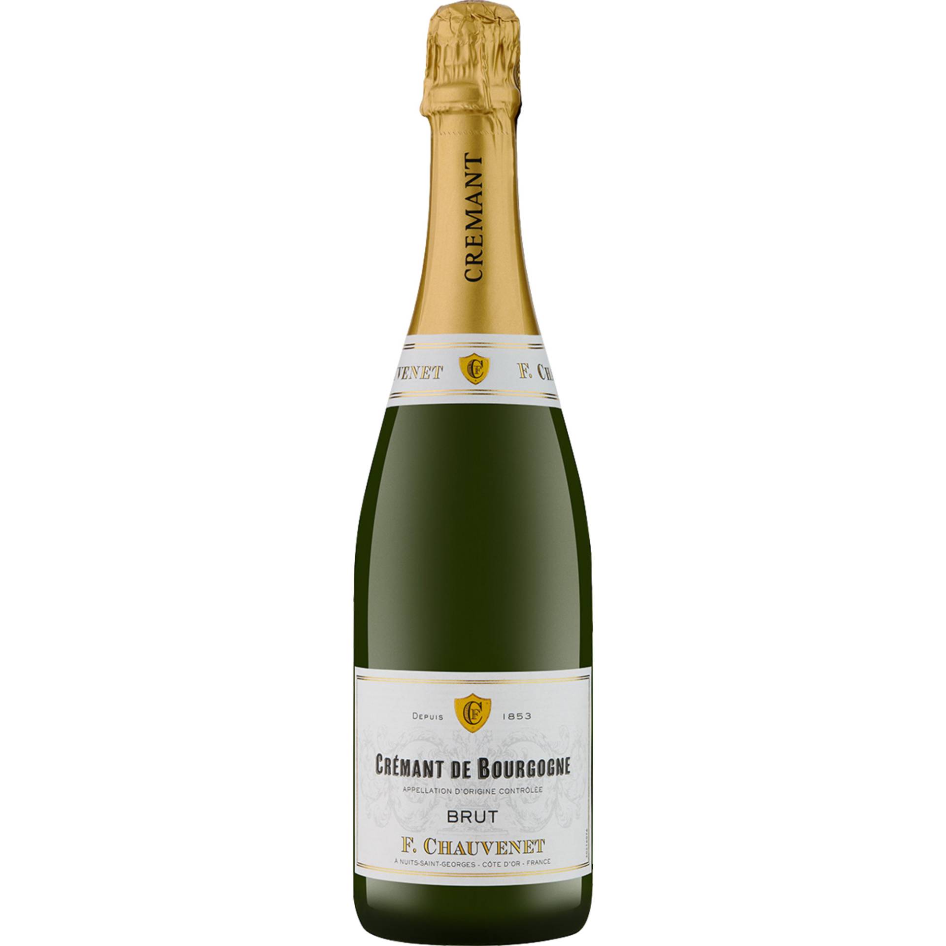 F. Chauvenet Crémant de Bourgogne, Brut, Crémant de Bourgogne AC, Burgund, Schaumwein von Francoise Chauvenet,   FR 21703 Nuits Saint-Georges