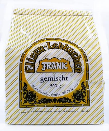 Frank Elisen-Lebkuchen gemischt - dreifach sortiert, 500g von Frank Elisen-Lebkuchen