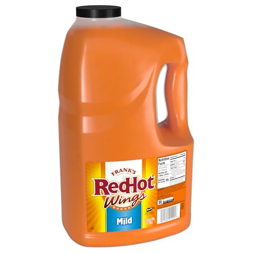 Frank's RedHot Mild Buffalo Wings Sauce, 1 gal - 1 Gallon Bulk Container of Mild Buffalo Hot Sauce with a Balanced Flavor Perfect for Wings, Dressings, Dips and More von Frank's RedHot