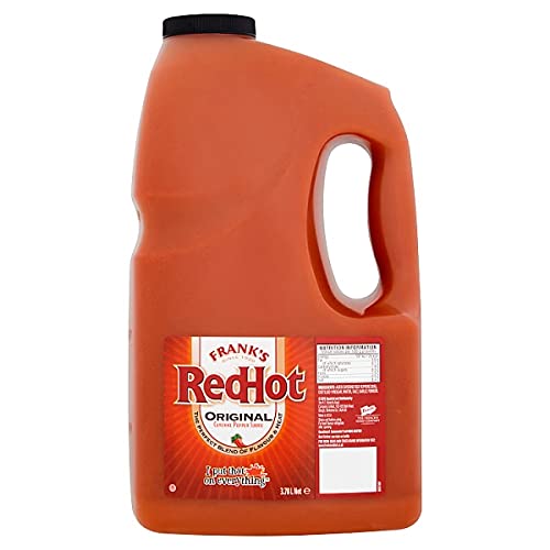 Frank´s RedHot Original Pepper Sauce Scharfe Pfeffersoße mit Cayenne Pfefferschoten 3,78L Kanister – importiert von Shestore24 von SHESTORE24