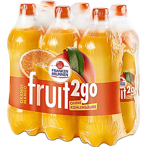 Franken Brunnen fruit2go Orange Mango Erfrischungsgetränk 6 x 0,75l (inkl. 1,50 € Pfand) von Frankenbrunnen