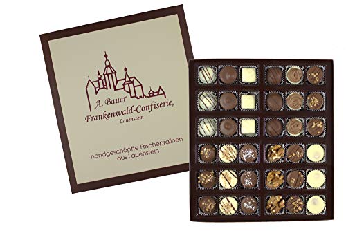 Nougatmischung im Frankenwald Geschenkkarton - Confiserie A. Bauer, Lauenstein - 900g von Frankenwald Confiserie A.Bauer