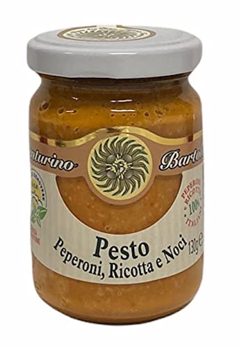 Frantoio Venturino, Paprika Pesto mit Ricotta & Walnüssen, aus Italien,130 g von Zeelec