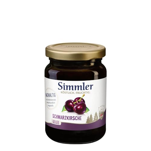 Simmler Schwarzkirsche - pures Glück (Gelee), 225g von Simmler