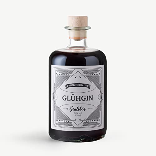 Hüttenzauber Glühgin Waldbeere - Mischverhältnis 1:6 (1 Flasche = 3 Liter Glühgin) - Alkoholgehalt: 36% vol - Christmas Gin Geschenk als tolle Glühwein und Glühmost Alternative von Franz von Durst