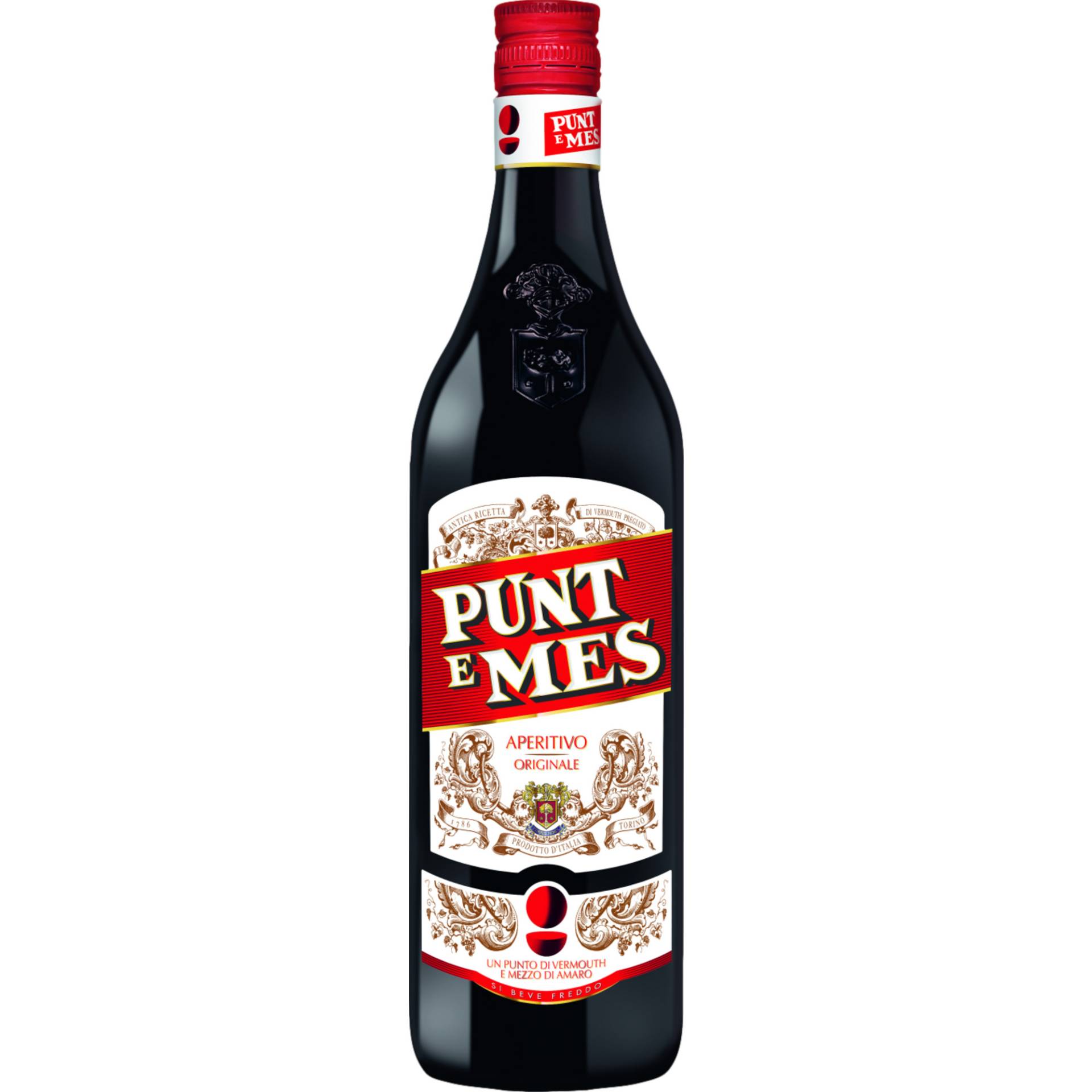 Punt & Mes Vermouth, Italien, 0,75 L, 16% Vol., Spirituosen von Fratelli Branca Distillerie, Via Resegone 2 20159 Milano Italien