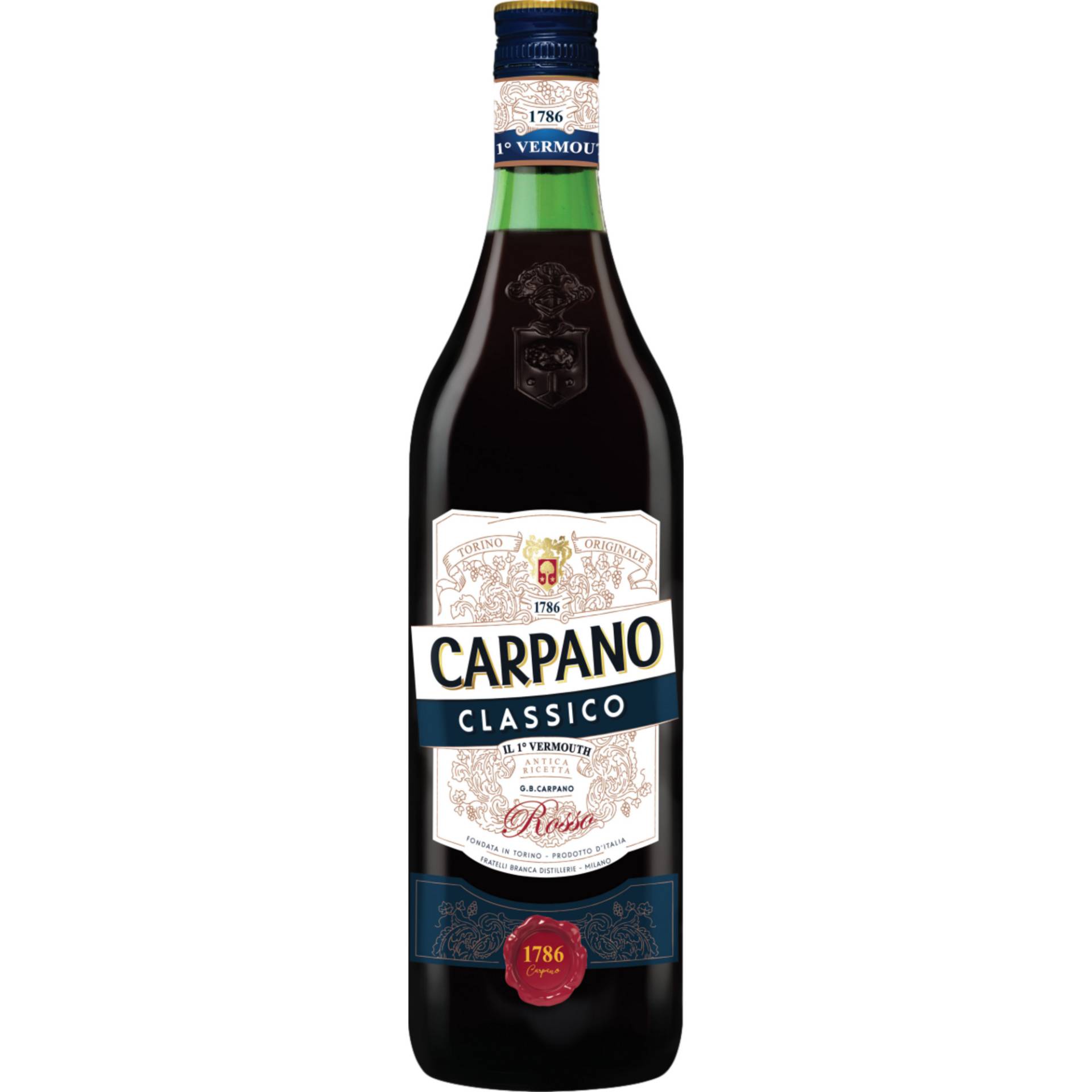Carpano Classico Vermouth, Italien, 0,75 L, 16% Vol., Spirituosen von Fratelli Branca Distillerie S.r.l., Via Resegone 2 20159 Milano Italien