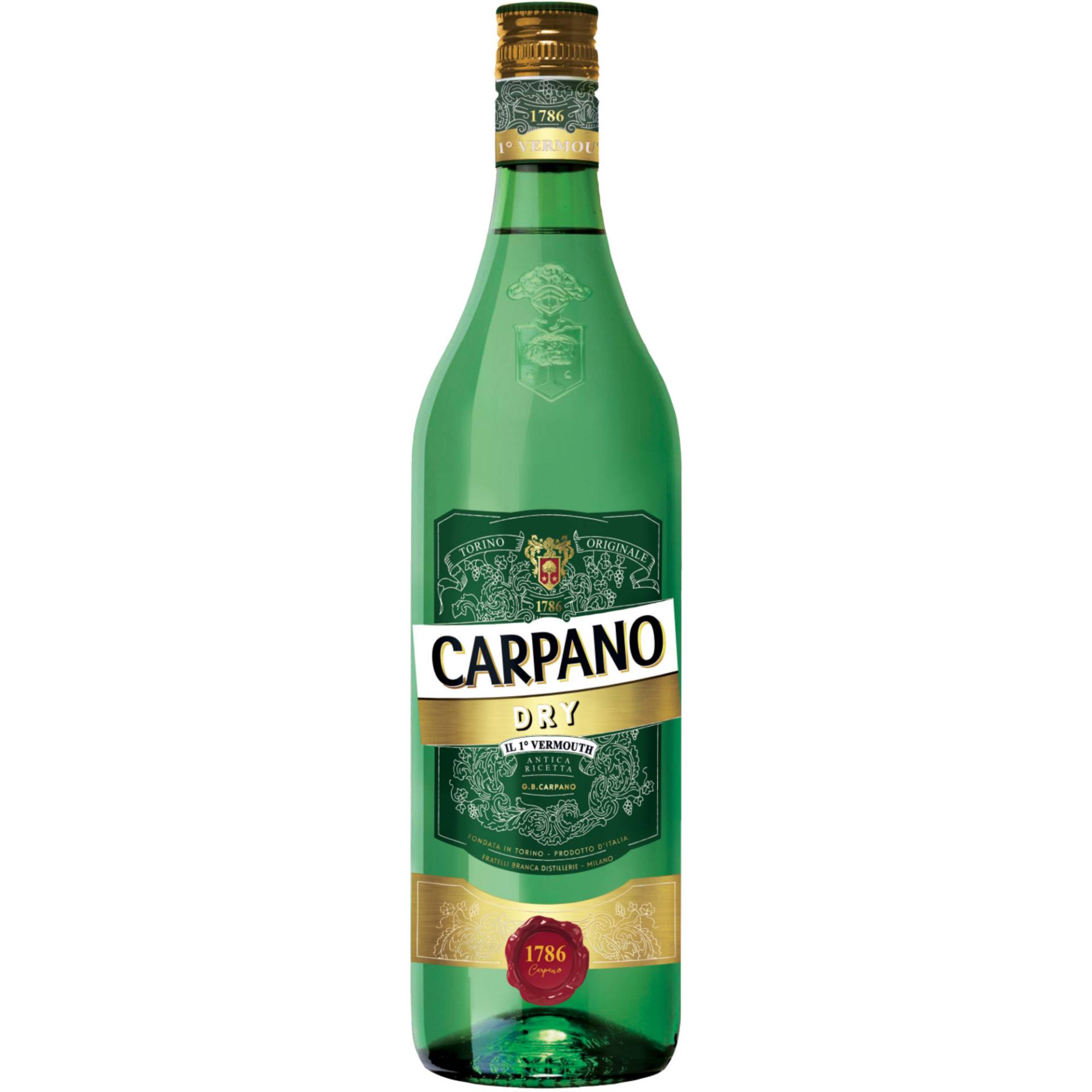 Carpano Dry Vermouth, Italien, 0,75 L, 18% Vol., Spirituosen von Fratelli Branca Distillerie S.r.l., Via Resegone 2 20159 Milano Italien