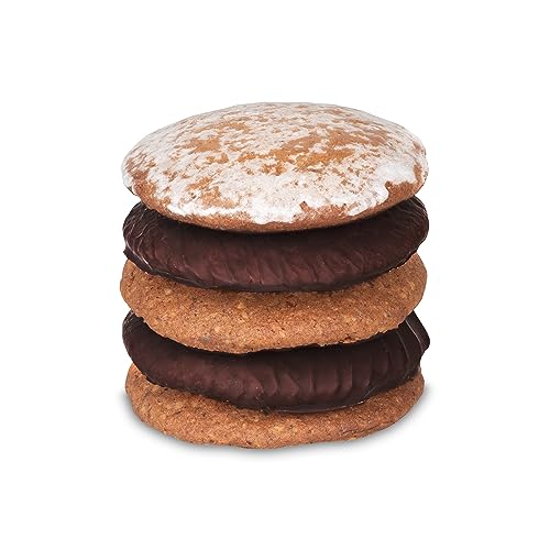 Lebkuchen - original Nürnberger Mandel Elisen-Lebkuchen - 45% Nussanteil - handgefertigte Qualität - prämierte Meisterhändler-Manufaktur (Lebkuchen gemischt 380 Gramm) von Fraunholz Elisenlebkuchen