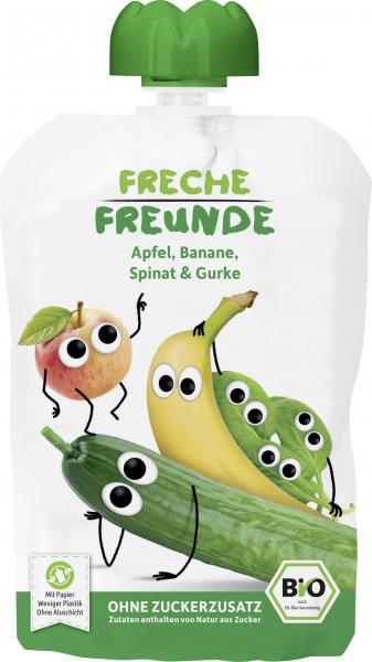 Freche Freunde Quetschie Apfel, Banane, Spinat & Gurke von Freche Freunde