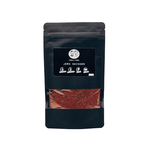 Fred & Fred Spices - Jerk Chicken Gewürz - 120g Beutel Gewürzmischung - Grillgewürz ideal für die Marinade - Würzmischung Geflügel & BBQ von Fred & Fred