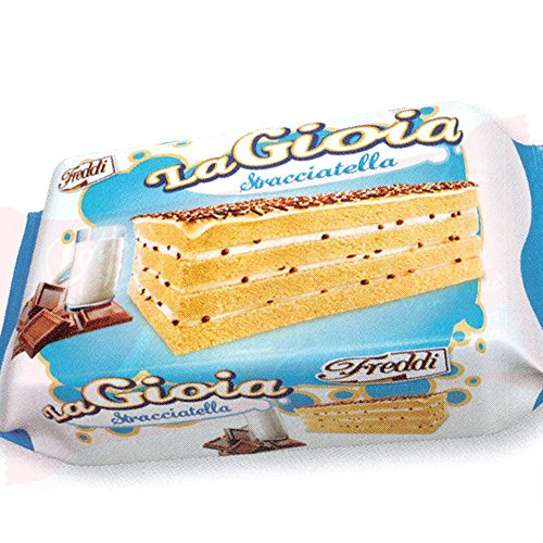 Freddi LaGioia Stracciatella 1 x 150g Packung (heller Kuchen mit cremigen Vanilleschichten) von Freddi