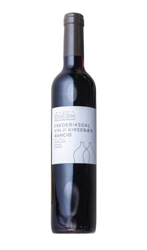 Frederiksdal Kirsch Wein "Rancio"| Preisgekrönter Wein | Rotwein Hergestellt aus dänischen Kirschen | In französischen Cognac-Fässern gereift | Einzigartiges Wein geschenk | 500ml Wine flasche von Frederiksdal