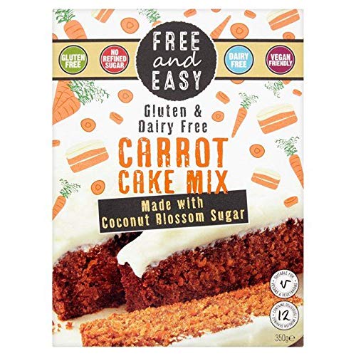 Free & Easy Free From Gluten Dairy Yeast Free Carrot Cake Mix 350g von Free & Easy