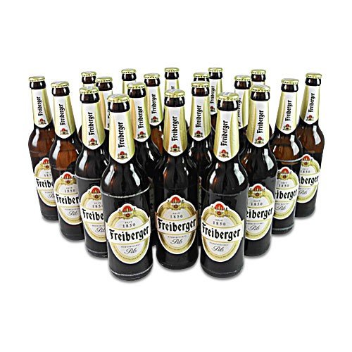 Freiberger Pils (20 Flaschen à 0,5 l / 4,9% vol.) von Freiberger Brauhaus