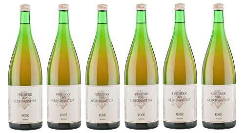 6x 1,0l - 2023er - Freiherr von Gleichenstein - Rosé - LITER - Qualitätswein Baden - Deutschland - Rosé-Wein trocken von Freiherr von Gleichenstein