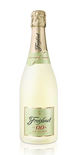 Freixenet Alkoholfrei 0,0% vol. (1 x 0,75 l) - alkoholfreie und kalorienreduzierte Alternative zu Sekt, Cava und Champagner (Low-Calorie und vegan) (Packung mit 6) von Freixenet