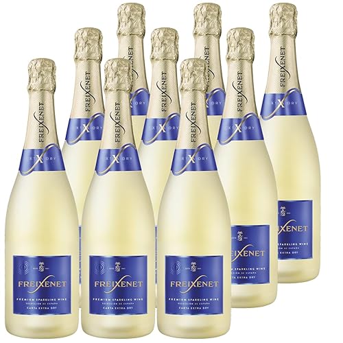 Freixenet Carta Extra Dry (9 x 0,75l) Trockener Sekt; fruchtig-frisch und spritzig von Freixenet