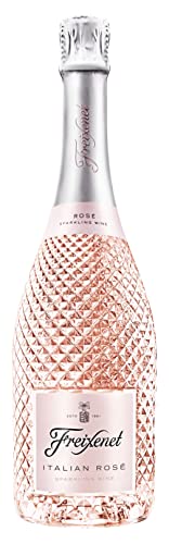 Freixenet Italian Rosé Extra Trocken (1 x 0,75 l) italienischer Spumante aus Veneto in eleganter Designerflasche mit kristallgeschliffener Diamantoptik, extra trocken und fruchtig im Geschmack von Freixenet