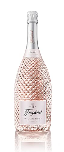 Freixenet Italian Rosé Extra Trocken (1 x 1,5 l) Rosé-Spumante aus dem italienischen Veneto in der Magnumflasche, feingeschliffene Diamantoptik, fruchtig im Geschmack von FREIXENET